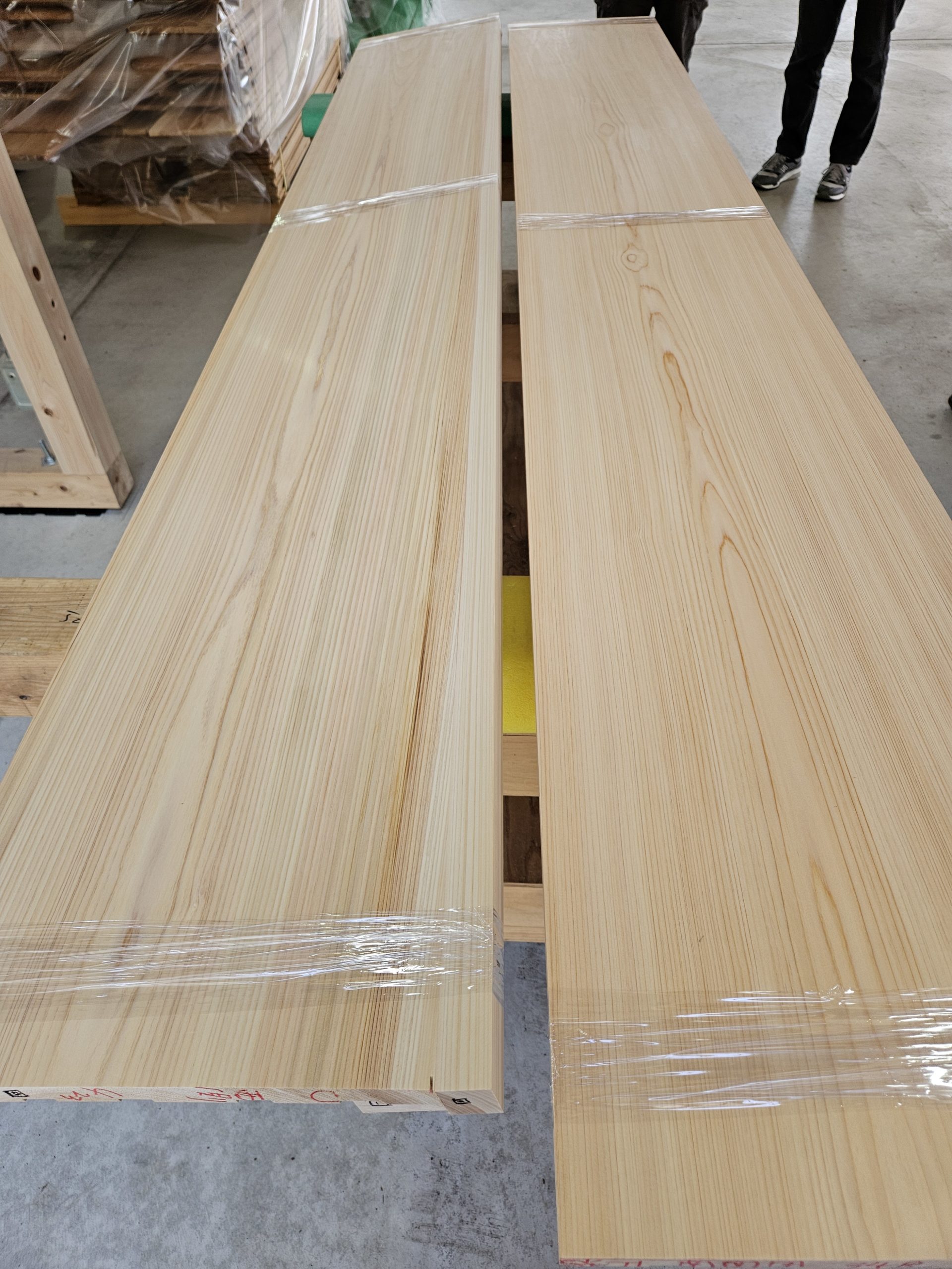 厚突板貼り 化粧梁・化粧柱